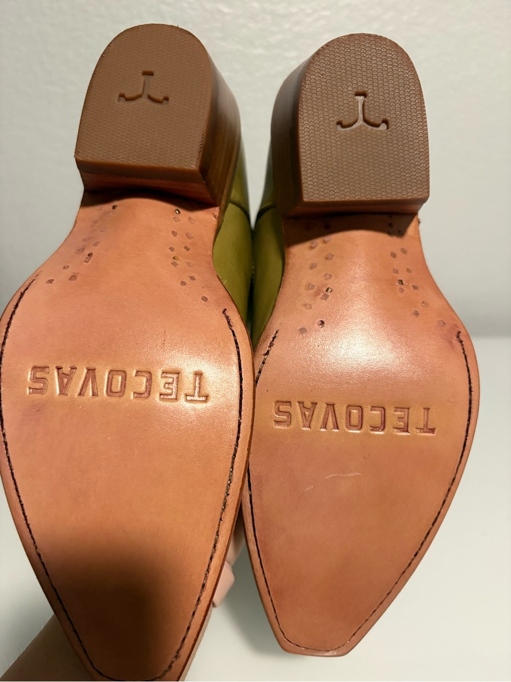 Tecovas Annie Light Sage Leather Cowboy Boots - size 6 - Picture 10 of 10